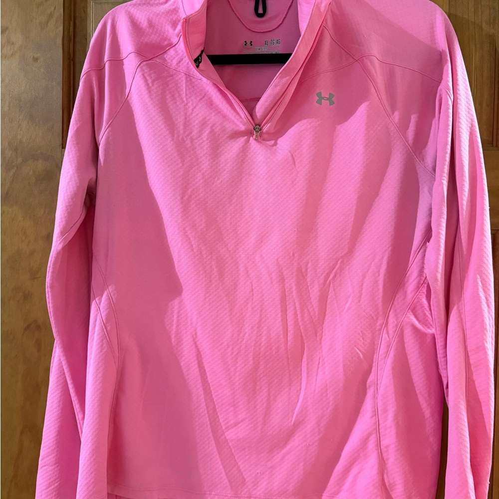 Under Armour Hot Pink Half-Zip Athletic Pullover